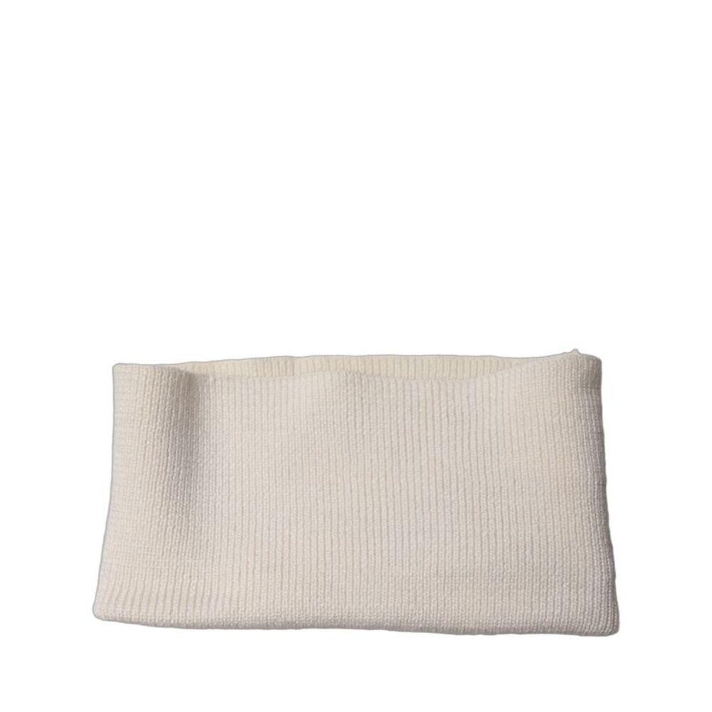 Dolce & Gabbana Men White Polyester Knitted Neck Warmer Men's Scarf